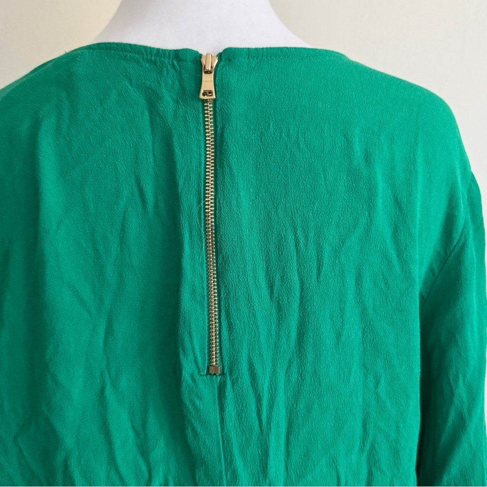 Sam & Lavi Green Blouse. Rayon. Size Medium Petite - Picture 5 of 10